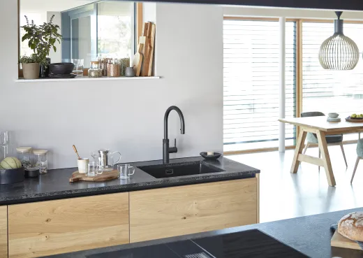 ❎ SCHOCK Kchensple Greenwich N-100L-U Cristadur Nano-Granitsple / Unterbausple mit Drehexcenter