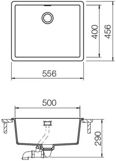 ❎ SCHOCK Kchensple Greenwich N-100L-U Cristadur Nano-Granitsple / Unterbausple mit Drehexcenter