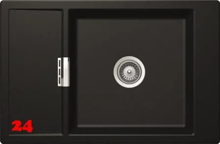 ❎*SCHOCK Kchensple Mono D-100XS Cristadur Nano-Granitsple / Einbausple mit Drehexcenter