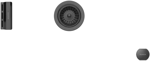 ❎*SCHOCK Kchensple Mono D-100XS Cristadur Nano-Granitsple / Einbausple mit Drehexcenter