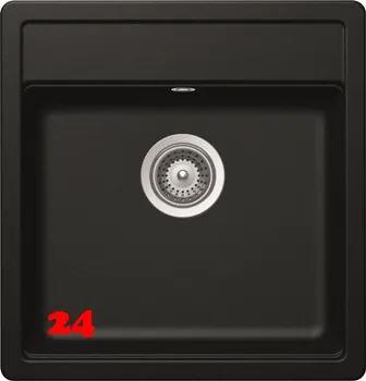 SCHOCK Kchensple Mono N-100S Cristadur Nano-Granitsple / Einbausple mit Drehexcenter