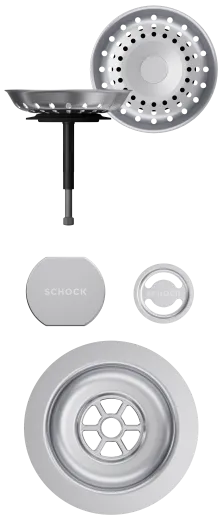 SCHOCK K�chensp�le Mono N-100S Cristadur� Nano-Granitsp�le / Einbausp�le mit Drehexcenter