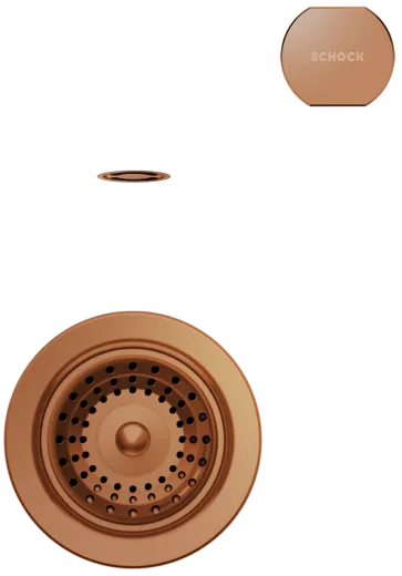 SCHOCK Kchensple Mono N-100S Cristadur Nano-Granitsple / Einbausple mit Drehexcenter