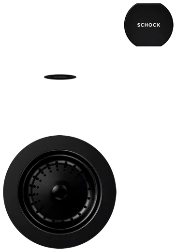 SCHOCK Kchensple Mono N-100S Cristadur Nano-Granitsple / Einbausple mit Drehexcenter