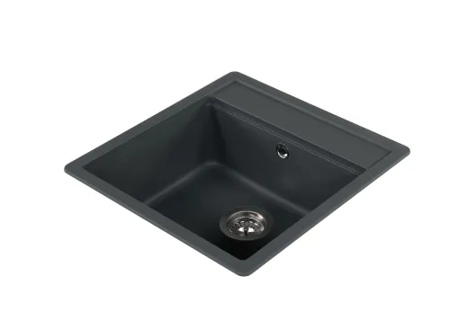 SCHOCK Kchensple Mono N-100S Cristadur Nano-Granitsple / Einbausple mit Drehexcenter