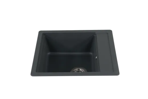 SCHOCK Kchensple Mono N-100S Cristadur Nano-Granitsple / Einbausple mit Drehexcenter