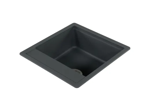 SCHOCK Kchensple Mono N-100S Cristadur Nano-Granitsple / Einbausple mit Drehexcenter