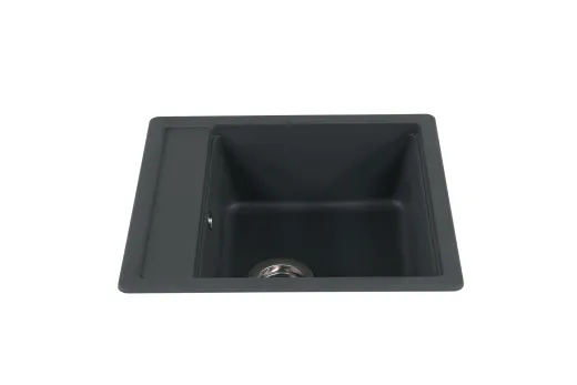 SCHOCK Kchensple Mono N-100S Cristadur Nano-Granitsple / Einbausple mit Drehexcenter