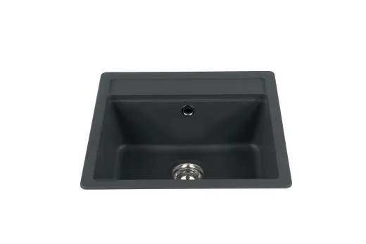 SCHOCK Kchensple Mono N-100S Cristadur Nano-Granitsple / Einbausple mit Drehexcenter