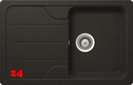 SCHOCK Kchensple Formhaus D-100S Cristalite Granitsple / Einbausple Basic Line mit Drehexcenter