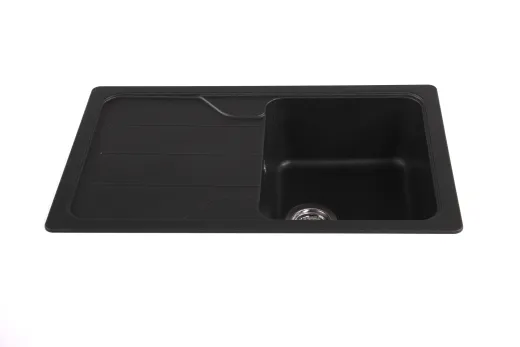 SCHOCK Kchensple Formhaus D-100S Cristalite Granitsple / Einbausple Basic Line mit Drehexcenter