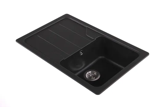 SCHOCK Kchensple Formhaus D-100S Cristalite Granitsple / Einbausple Basic Line mit Drehexcenter