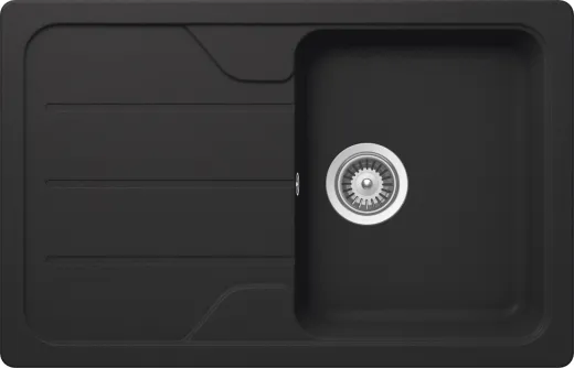 SCHOCK Kchensple Formhaus D-100S Cristalite Granitsple / Einbausple Basic Line mit Drehexcenter