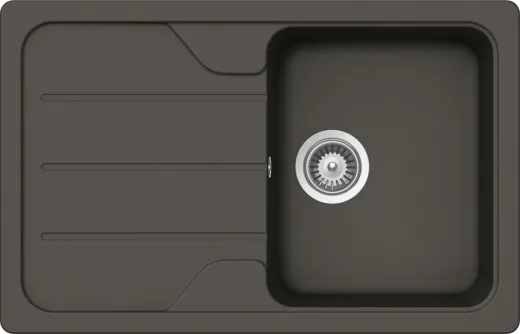 SCHOCK Kchensple Formhaus D-100S Cristalite Granitsple / Einbausple Basic Line mit Drehexcenter