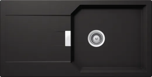 SCHOCK Kchensple Manhattan D-100L Cristalite Granitsple / Einbausple Basic Line mit Drehexcenter