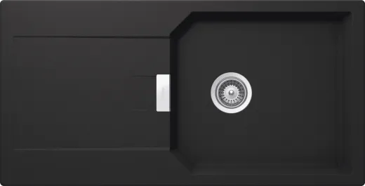 SCHOCK Kchensple Manhattan D-100L Cristalite Granitsple / Einbausple Basic Line mit Drehexcenter