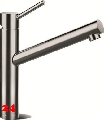 SCHOCK Kchenarmatur Altos EDM Einhebelmischer Edelstahl massiv mit Festauslauf 360 schwenkbarer Auslauf