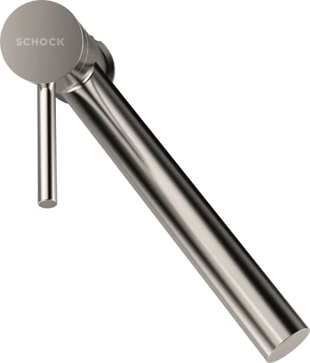 SCHOCK Kchenarmatur Altos-W EDM Einhebelmischer Edelstahl massiv mit Festauslauf Vorfenstermontage