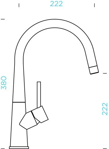 SCHOCK Kchenarmatur Conos EDM Einhebelmischer Edelstahl massiv mit Festauslauf 360 schwenkbarer Auslauf