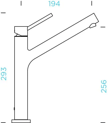 SCHOCK K�chenarmatur Dion Cristadur� Classic Line Einhebelmischer Festauslauf 120� schwenkbarer Auslauf