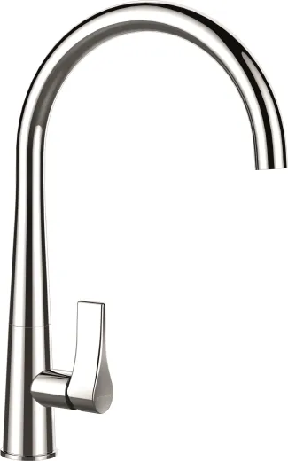 SCHOCK Kchenarmatur Gota Chrom Einhebelmischer mit Festauslauf 360 schwenkbarer Auslauf
