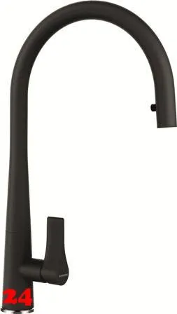 SCHOCK Küchenarmatur Gota Schwarz Einhebelmischer mit Zugauslauf 360° schwenkbarer Auslauf mit Schlauchbrause SCHOCK Küchenarmatur Gota Schwarz Einhebelmischer mit Zugauslauf 360° schwenkbarer Auslauf mit Schlauchbrause