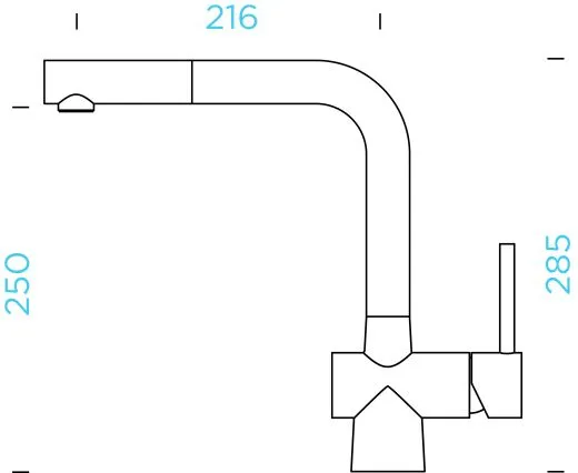 SCHOCK Kchenarmatur Laios EDM Einhebelmischer Edelstahl massiv mit Zugauslauf 360 schwenkbarer Auslauf mit Schlauchbrause