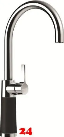 SCHOCK Kchenarmatur SC-520 Cristalite Basic Line Einhebelmischer Festauslauf 360 schwenkbarer Auslauf mit Materialhlse