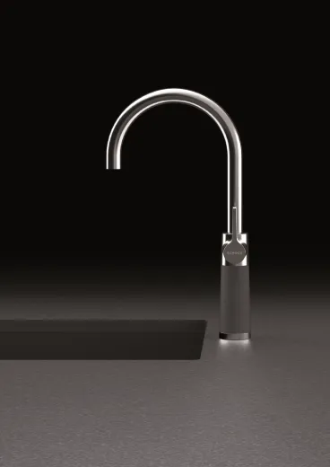 SCHOCK Kchenarmatur SC-520 Cristalite Basic Line Einhebelmischer Festauslauf 360 schwenkbarer Auslauf mit Materialhlse