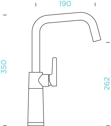 SCHOCK Kchenarmatur SC-530 Cristalite Basic Line Einhebelmischer Festauslauf 360 schwenkbarer Auslauf mit Materialhlse