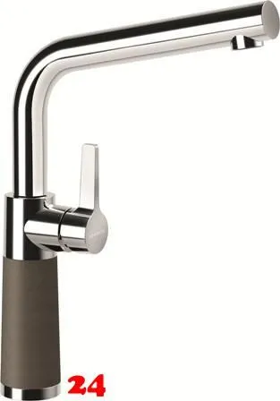 SCHOCK Kchenarmatur SC-540 Cristadur Classic Line Einhebelmischer Festauslauf 360 schwenkbarer Auslauf mit Materialhlse