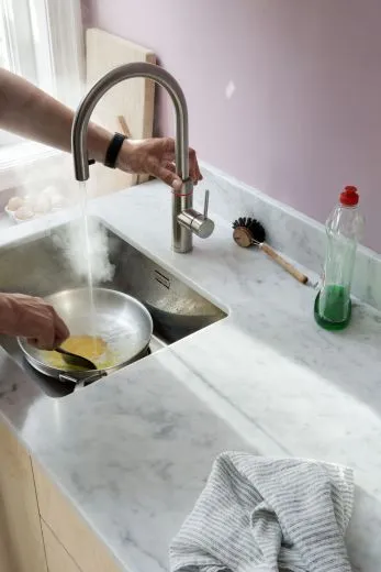 ✅ QUOOKER Flex VAQ PRO3 Einhebelmischer Zugauslauf Edelstahl & 100C Armatur Kochendwasserhahn (PRO3FXRSST)