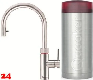 ✅ QUOOKER FLEX Combi (+) B Einhebelmischer Zugauslauf Edelstahl & 100C Armatur (COMBI+FXRSST)