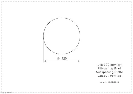 REGINOX Kchensple L18 390 Comfort OKG Einbausple Edelstahl mit Flachrand Rundbecken 3 in 1 mit Siebkorb als Stopfenventil