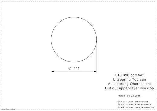 REGINOX Kchensple L18 390 Comfort OKG Einbausple Edelstahl mit Flachrand Rundbecken 3 in 1 mit Siebkorb als Stopfenventil