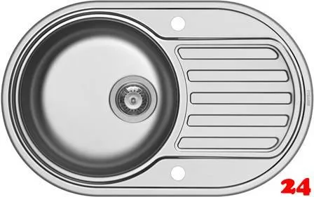 ✅ PYRAMIS Kchensple SR Mini Einbausple / Edelstahlsple Siebkorb als Drehknopfventil