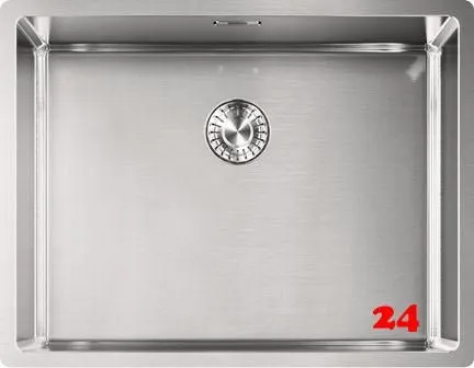 FRANKE Kchensple Box BXX 210/110-50 Edelstahlsple 3 in 1 (Einbau, Unterbau, Flchenbndig) Siebkorb als Stopfenventil