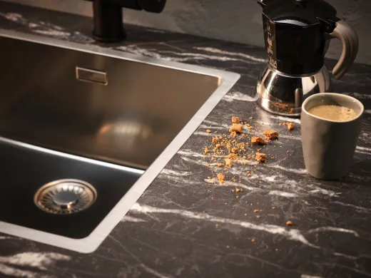 REGINOX K�chensp�le New York 18x40 (L) Comfort Einbausp�le Edelstahl 3 in 1 mit Flachrand Siebkorb als Stopfenventil