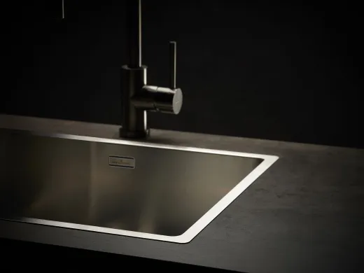 REGINOX K�chensp�le New York 50x40 (L) Comfort Einbausp�le Edelstahl 3 in 1 mit Flachrand Siebkorb als Stopfenventil