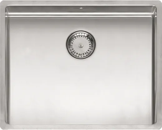 REGINOX Kchensple New York 50x40 (L) Comfort Einbausple Edelstahl 3 in 1 mit Flachrand Siebkorb als Stopfenventil