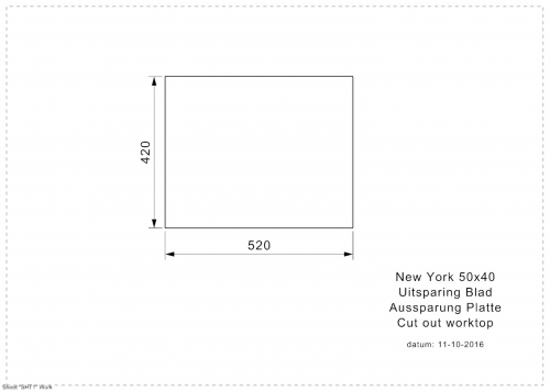 REGINOX Kchensple New York 50x40 (L) Comfort Einbausple Edelstahl 3 in 1 mit Flachrand Siebkorb als Stopfenventil