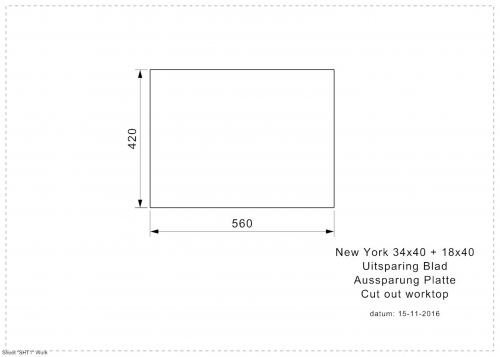REGINOX Kchensple New York 34x40/18x40 (L) Comfort Becken links Einbausple 3 in 1 mit Flachrand Siebkorb als Stopfenventil