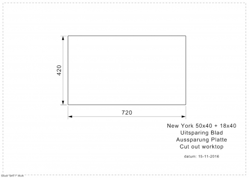 REGINOX Kchensple New York 50x40/18x40 (L) Comfort Becken links Einbausple 3 in 1 mit Flachrand Siebkorb als Stopfenventil