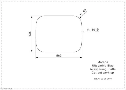 REGINOX Clean & Care Morena (L) KGKG-CC Einbausple Edelstahl mit Flachrand ohne berlauf medizinischer Bereich