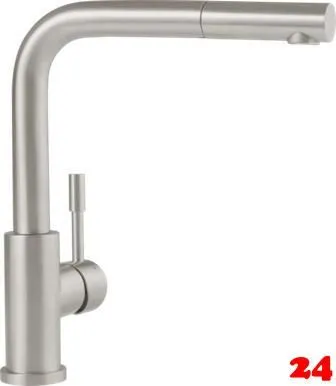 Villeroy & Boch Küchenarmatur Steel Shower Einhebelmischer Edelstahl massiv mit Zugauslauf Villeroy & Boch Küchenarmatur Steel Shower Einhebelmischer Edelstahl massiv mit Zugauslauf