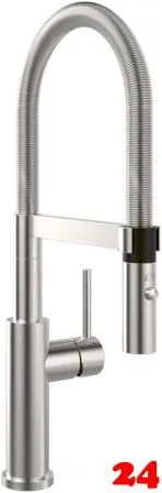 Villeroy & Boch Kchenarmatur Steel Expert 2.0 Einhebelmischer Edelstahl massiv mit Pendelbrause