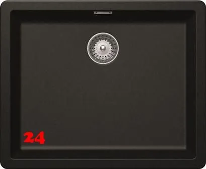 SCHOCK Kchensple Greenwich N-100L-FB Cristadur Nano-Granitsple flchenbndig mit Drehexcenter