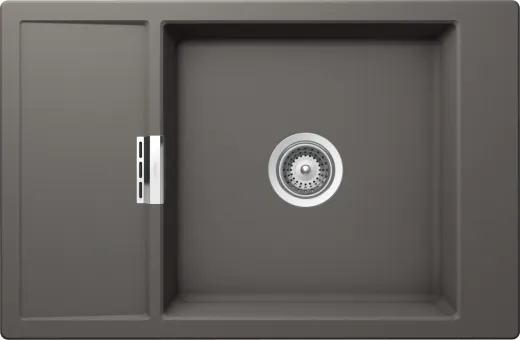 SCHOCK Kchensple Mono D-100XS-FB Cristadur Nano-Granitsple flchenbndig mit Drehexcenter