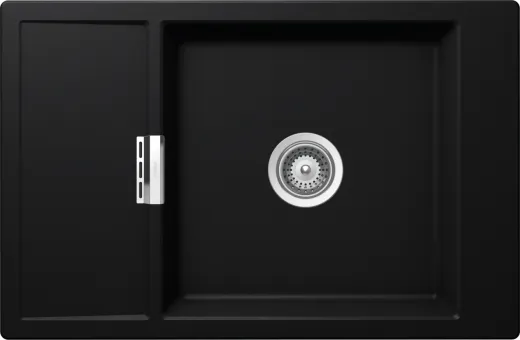 SCHOCK Kchensple Mono D-100XS-FB Cristadur Nano-Granitsple flchenbndig mit Drehexcenter