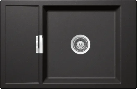 SCHOCK Kchensple Mono D-100XS-FB Cristadur Nano-Granitsple flchenbndig mit Drehexcenter